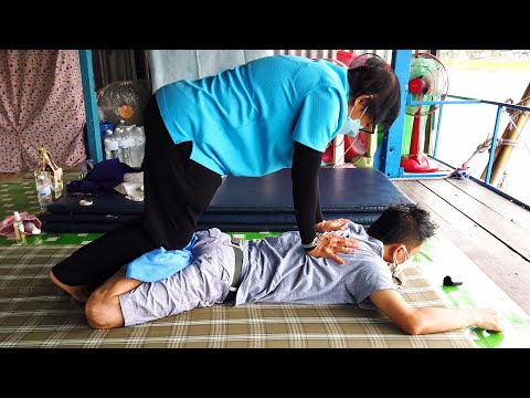 $4 Cheap THAI STREET MASSAGE on a Bangkok Canal