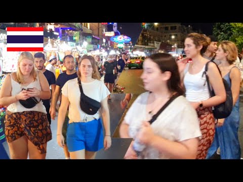 Night walk in Khaosan road and Soi Rambuttri