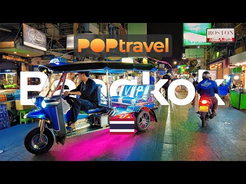 BANGKOK, Thailand 🇹🇭 – Khaosan Road at Night – 4K60