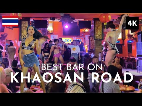 Best Bar on Khaosan Road – Lucky Beer Bar – Bangkok – Thailand – 4K