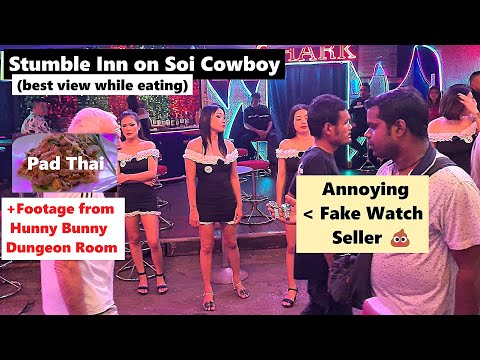 Bangkok, Stumble Inn Restaurant on Soi Cowboy after Hunny Bunny