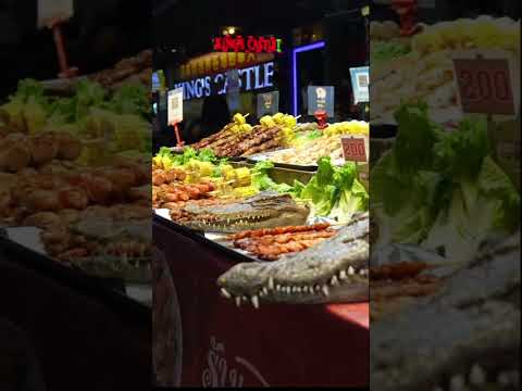 Alligator Meat Patpong Market #bangkoktravel #travelthailand #travelasia